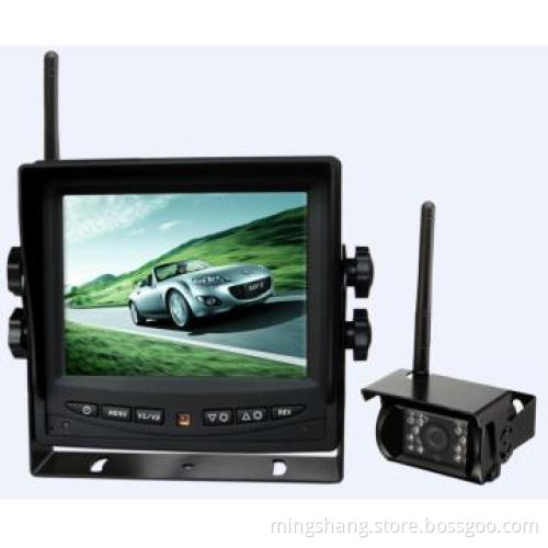 5.6\" Rear View System with LCD Screen, Monitor Stand and 3 Channels A